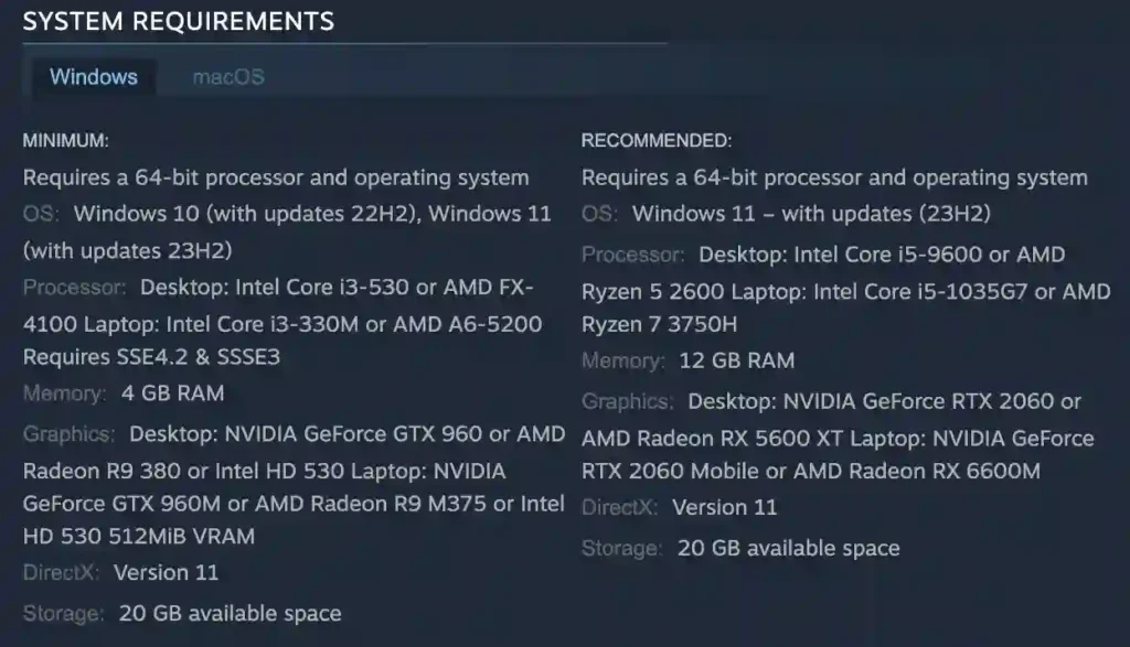FM26 Windows System Requirements